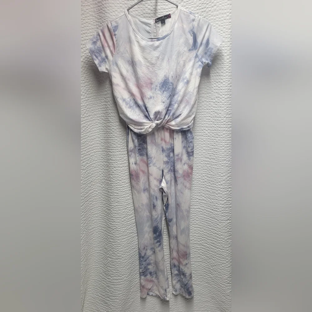 Love, Alexa Pastel Tie-Dye Jumpsuit - Picture 1 of 9